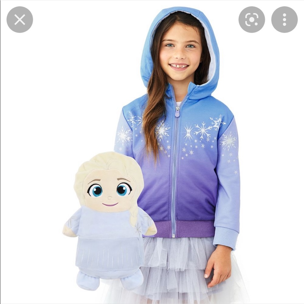 Cubcoats Elsa Frozen 2 zip up sweatshirt, size 3T
